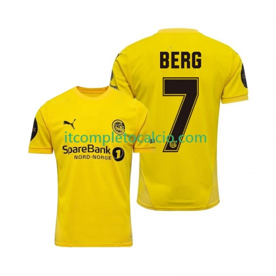 Maglia FK Bodø/Glimt Patrick Berg 7 Divisa Home 2025 Manica Corta ,Uomo