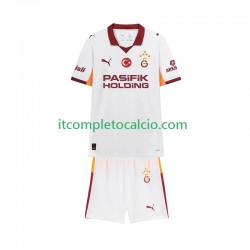 Maglia Galatasaray Divisa Away 2025-2026 Manica Corta ,Bambino