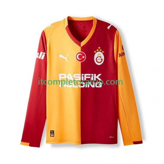 Maglia Galatasaray Divisa Home 2025-2026 Manica Lunga ,Uomo