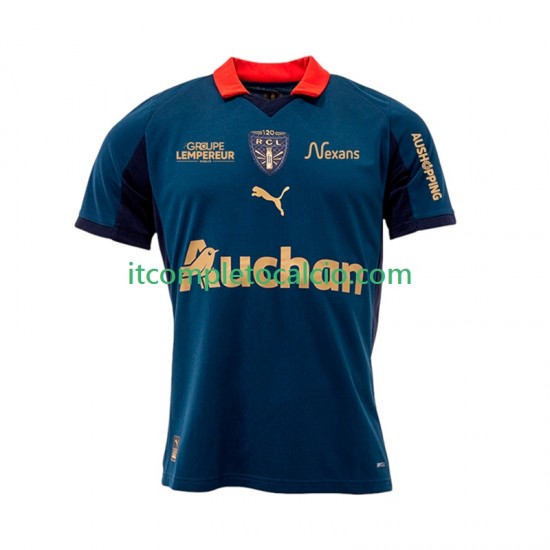 Maglia RC Lens Sainte-Barbe Quarto Divisa 2025-2026 Manica Corta ,Uomo