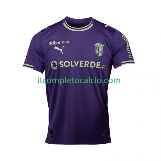 Maglia SC Braga Divisa Away 2025-2026 Manica Corta ,Uomo