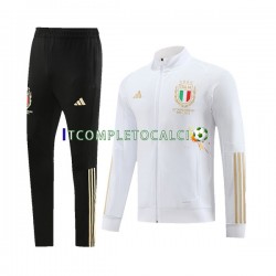 Italia 2023-2024 Bianco Tute Felpe da Allenamento
