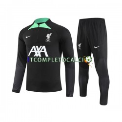 Liverpool 2023-2024 Nero Tute Felpe da Allenamento