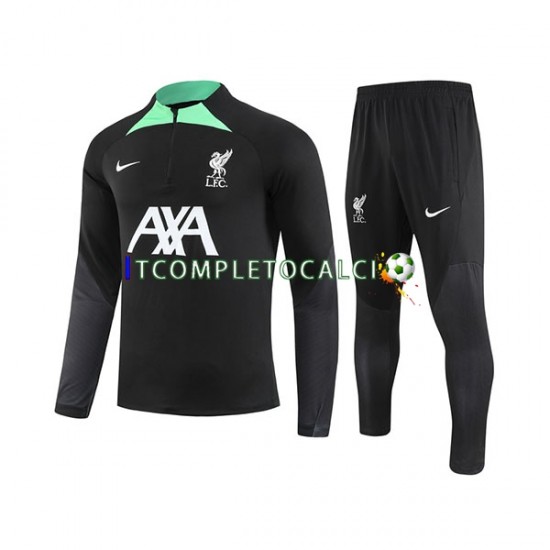 Liverpool 2023-2024 Nero Tute Felpe da Allenamento