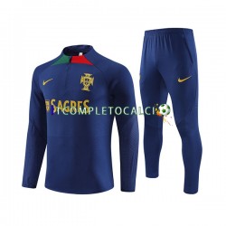 Portogallo 2023-2024 Blu Tute Felpe da Allenamento