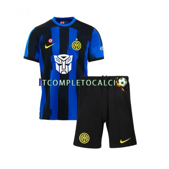 Maglia AC Milan Transformers Divisa Home 2023-2024 Manica Corta ,Bambino