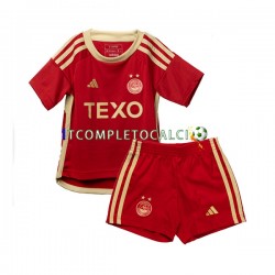 Maglia Aberdeen Divisa Home 2023-2024 Manica Corta ,Bambino