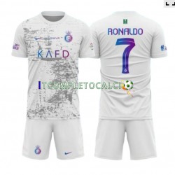 Maglia Al-Nassr Ronaldo 7 Terza Divisa 2023-2024 Manica Corta ,Bambino