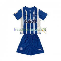 Maglia Deportivo Alaves Divisa Home 2023-2024 Manica Corta ,Bambino