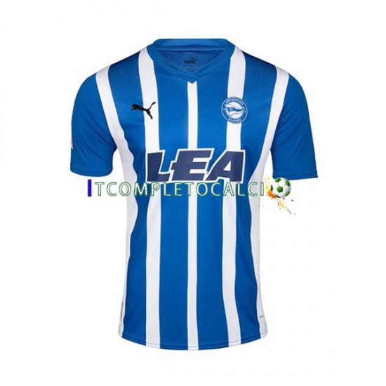 Maglia Deportivo Alaves Divisa Home 2023-2024 Manica Corta ,Uomo