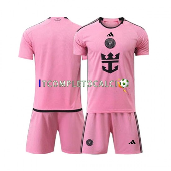 Maglia Inter Miami Divisa Home 2024 Manica Corta ,Bambino