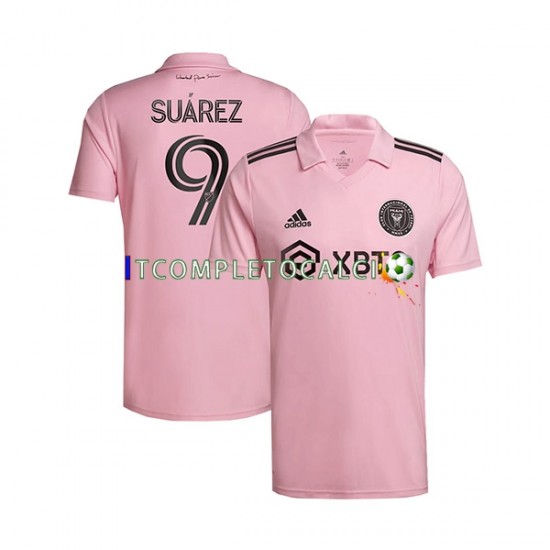 Maglia Inter Miami Luis Suarez 9 Divisa Home 2023-2024 Manica Corta ,Uomo
