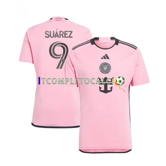 Maglia Inter Miami Luis Suarez 9 Divisa Home 2024 Manica Corta ,Uomo