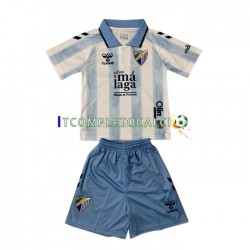 Maglia Málaga CF Divisa Home 2023-2024 Manica Corta ,Bambino