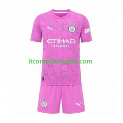 Maglia Manchester City Portiere Divisa Away 2026-2027 Manica Corta ,Bambino