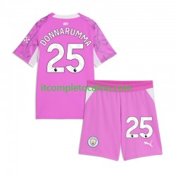Maglia Manchester City Gianluigi Donnarumma Portiere Divisa Away 2026-2027 Manica Corta ,Bambino