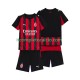 Maglia AC Milan Divisa Home 2025-2026 Manica Corta ,Bambino