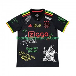 Maglia AFC Ajax Bob Marley Special Divisa Home 2025-2026 Nero Manica Corta ,Uomo