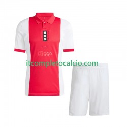 Maglia AFC Ajax Anniversary Divisa Home 2024-2025 Manica Corta ,Bambino