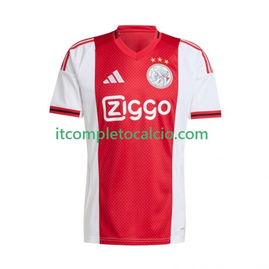 Maglia AFC Ajax Divisa Home 2025-2026 Manica Corta ,Uomo