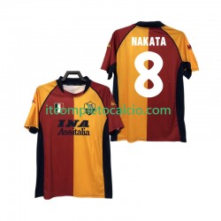 Maglia AS Roma AKATA 8 2000-2001 Retro Divisa Home Manica Corta ,Uomo