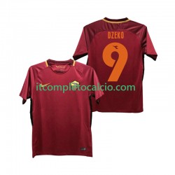 Maglia AS Roma DZEKO 9 2017-2018 Retro Divisa Home Manica Corta ,Uomo