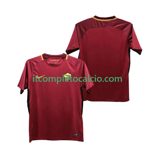 Maglia AS Roma 2017-2018 Retro Divisa Home Manica Corta ,Uomo