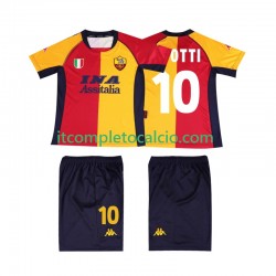 Maglia AS Roma TOTTI 10 2001 Retro Divisa Home Manica Corta ,Bambino