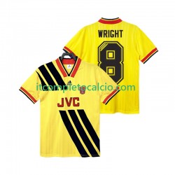 Maglia Arsenal WRIGHT 8 1993 Retro Divisa Away 1994 Manica Corta ,Uomo