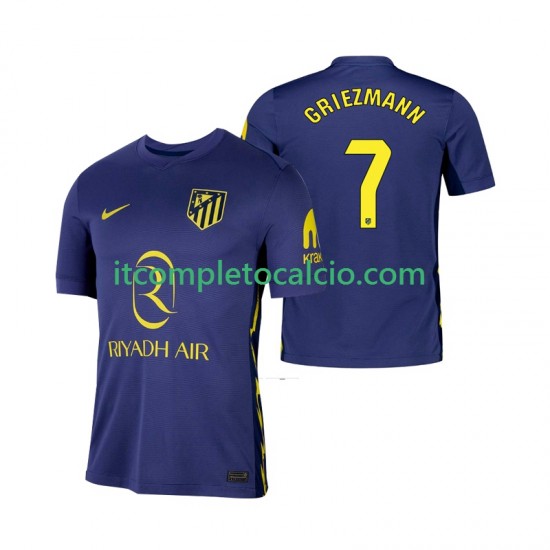 Maglia Atlético Madrid Antoine Griezmann 7 Divisa Away 2025-2026 Manica Corta ,Uomo