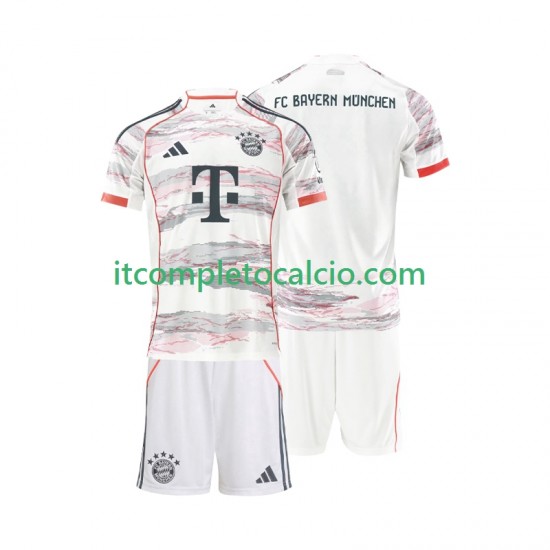 Maglia FC Bayern München Divisa Away 2025-2026 Manica Corta ,Bambino