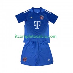 Maglia FC Bayern München Portiere Divisa Away 2025-2026 Manica Corta ,Bambino