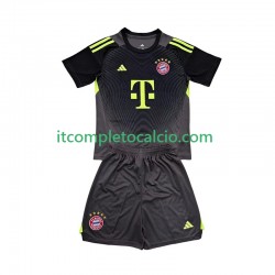 Maglia FC Bayern München Portiere Terza Divisa 2025-2026 Manica Corta ,Bambino