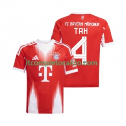 Maglia FC Bayern München Jonathan Tah 4 Divisa Home 2025-2026 Manica Corta ,Uomo