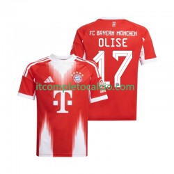 Maglia FC Bayern München Michael Olise 17 Divisa Home 2025-2026 Manica Corta ,Uomo