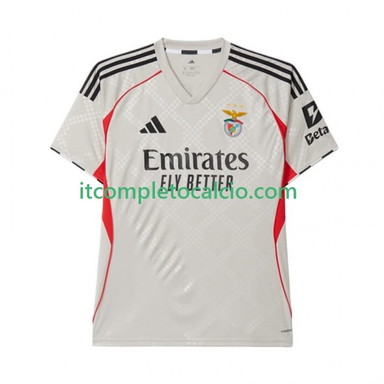 Maglia Benfica Divisa Away 2025-2026 Manica Corta ,Uomo
