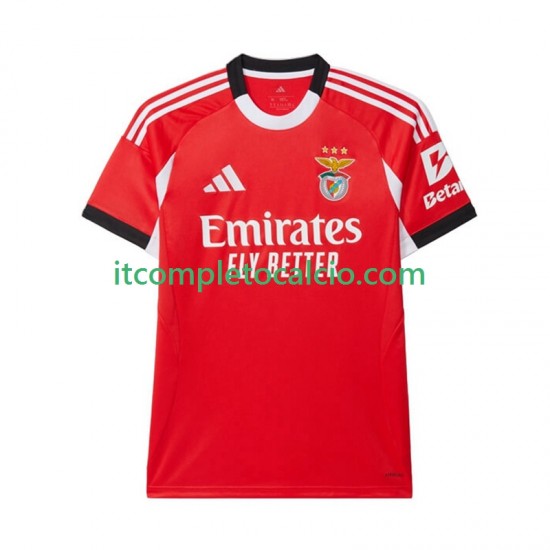 Maglia Benfica Divisa Home 2025-2026 Manica Corta ,Uomo
