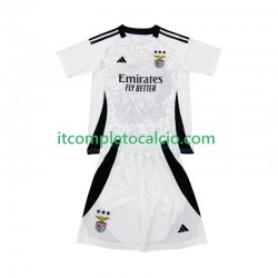 Maglia Benfica Special Divisa Home 2025-2026 Bianco Manica Corta ,Bambino