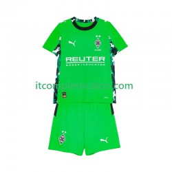Maglia Borussia Mönchengladbach Divisa Away 2025-2026 Manica Corta ,Bambino