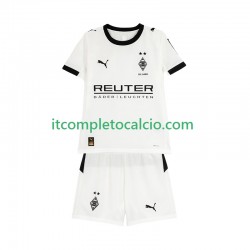 Maglia Borussia Mönchengladbach Divisa Home 2025-2026 Manica Corta ,Bambino