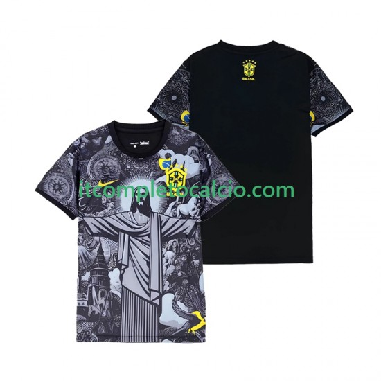 Maglia Brasile Cheist the Redeemer Divisa Home 2024 Manica Corta ,Uomo