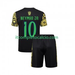 Maglia Brasile Neymar JR 10 Jesus Divisa Home 2024 Manica Corta ,Bambino