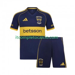 Maglia CA Boca Juniors Divisa Home 2025-2026 Manica Corta ,Bambino