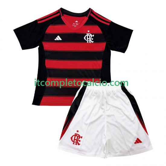 Maglia CR Flamengo Divisa Home 2025-2026 Manica Corta ,Bambino