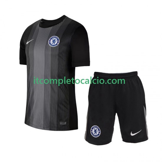 Maglia Chelsea Portiere Divisa Home 2025-2026 Manica Corta ,Bambino