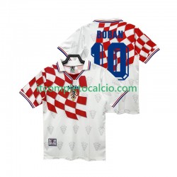 Maglia Croazia BOBAN 10 Retro Divisa Home 1998 Manica Corta ,Uomo