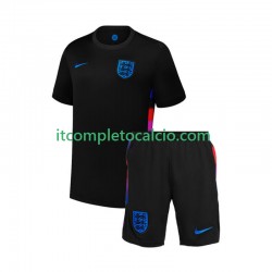 Maglia Inghilterra Divisa Away 2025 Manica Corta ,Bambino