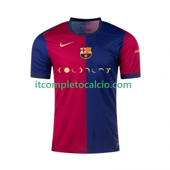 Maglia FC Barcelona Coldplay Divisa Home 2024-2025 Manica Corta ,Uomo