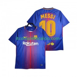 Maglia FC Barcelona Lionel Messi 10 2017-2018 Retro Divisa Home Manica Corta ,Uomo