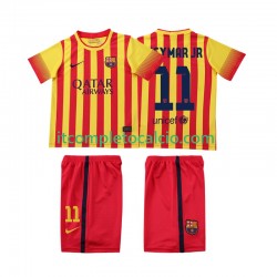 Maglia FC Barcelona Neymar JR 11 2013 2014 Retro Divisa Away Manica Corta ,Bambino